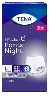 TENA Pants ProSkin SUPER NIGHT L - majtki chłonne na noc 30szt.