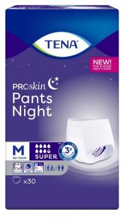 TENA Pants ProSkin SUPER NIGHT M - majtki chłonne na noc 30szt.