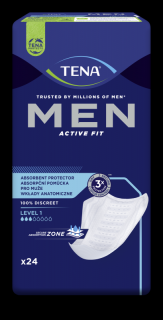 Wkłady anatomiczne dla mężczyzn TENA Men Active Fit Level 1 (light) - 24szt.