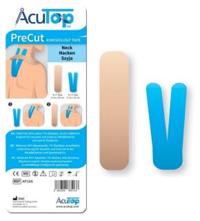 Zestaw do tapingu na szyję - AcuTop Kinesiology tape - 8 kpl./16szt.