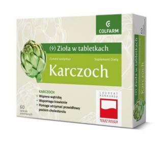 Zioła w tabletkach Karczoch Colfarm - 60 tabl.