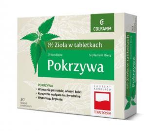 Zioła w tabletkach Pokrzywa Colfarm - 30 tabl.