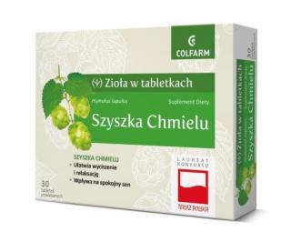 Zioła w tabletkach Szyszka Chmielu Colfarm - 30 tabl.