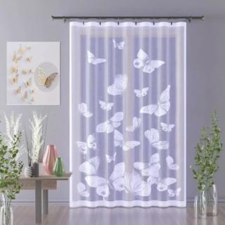 GOTOWE FIRANY PANELE BIAŁE szer. 150 cm, wys. 250 cm, N139