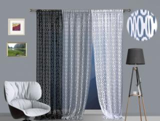 SZARA FIRANKA PANEL NA METRY szer. 160 cm, N298
