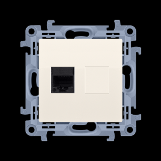 Gniazdo komputerowe RJ45 kategoria 5e Simon 10, C51.01/41 kremowy