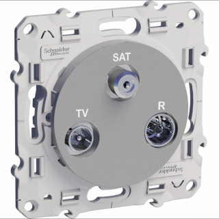 Gniazdo RTV-SAT końcowe S53D460, Odace aluminium