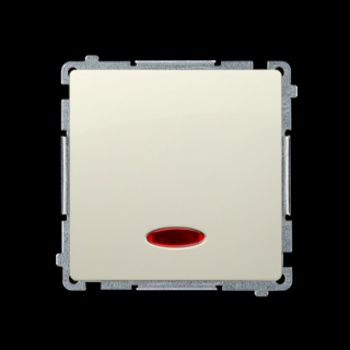 Przycisk zwierny podświetlany bez piktogramu BMP1L,  Simon Basic beżowy