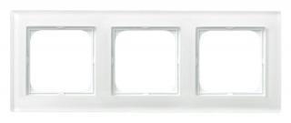 Ramka potrójna szklana 6mm, R-3RG/31  SONATA biały