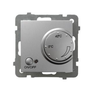 Regulator temperatury, termostat, RTP-1GN/M/18    AS srebrny