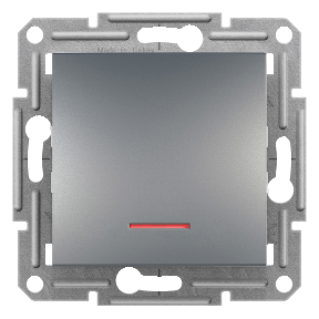 Włącznik schodowy podświetlany bez ramki, EPH1500162  Asfora stal