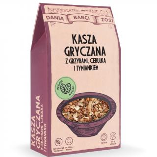 Kasza Gryczana z Grzybami, Cebulką i Tymiankiem 250g