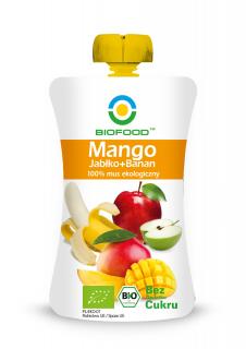 Mus Mango - Bananowo - Jabłkowy Bezglutenowy BIO 90g