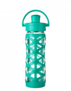 Butelka szklana active cap 475 ml Lifefactory aquatic green