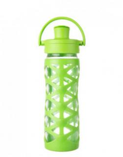 Butelka szklana active cap 475 ml Lifefactory lime