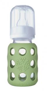 Butelka szklana dla niemowląt 120 ml Lifefactory zielony