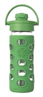 Butelka szklana z ustnikiem 470 ml Lifefactory zielony