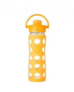 Butelka szklana z ustnikiem 475 ml collegiate yellow Lifefactory