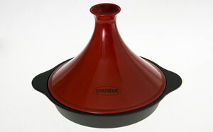 Naczynie żeliwno-ceramiczne Tajine (soczysta wiśnia) Chasseur