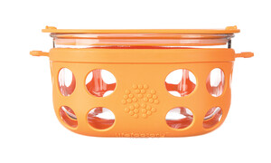 Pojemnik na żywność 950 ml Lifefactory pomarańczowy