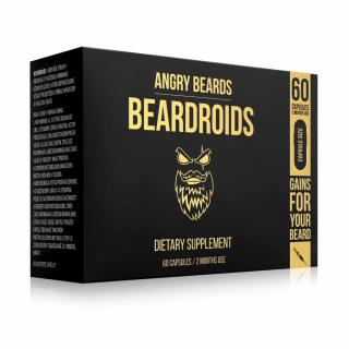 Angry Beards Beardroids Witaminy na porost brody, 60 sztuk