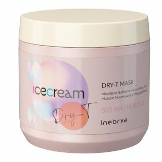 Inebrya Ice Cream Dry-T maska nawilżająca do włosów suchych i zniszczonych, 500ml