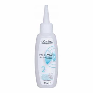 Loreal Dulcia Advanced nr 2, Płyn do trwałej ondulacji do włosów uwrażliwionych, koloryzowanych, porowatych, 75ml