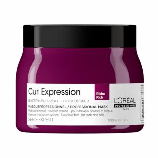 Loreal Professionnel Curl Expression Rich, Intensywnie nawilżająca bogata maska do włosów kręconych i falowanych, 500ml