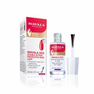 Mavala 002 Protective Base Coat - Baza pod lakier do paznokci o podwójnym działaniu, 10ml