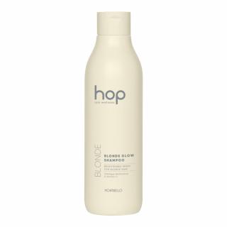 Montibello HOP Blonde Glow Rozświetlający szampon do włosów rozjaśnianych i blond, neutralizuje niepożądane tony, 1000ml