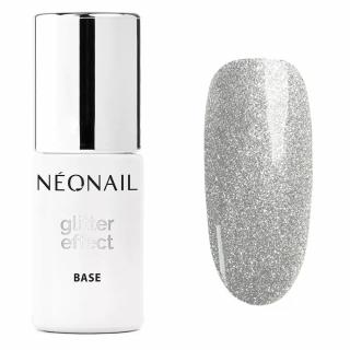NEONAIL Baza hybrydowa 2w1 Glitter Effect Base Silver Shine 7,2ml