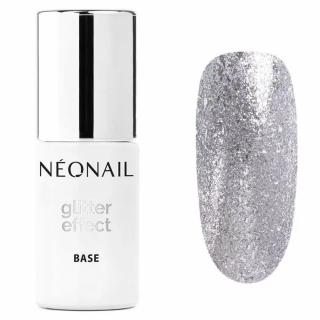 NEONAIL Baza hybrydowa 2w1 Glitter Effect Base Silver Twinkle 7,2ml