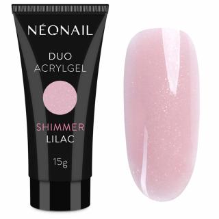 NeoNail Duo AcrylGel Shimmer Lilac Akrylożel różowy z brokatem 15g
