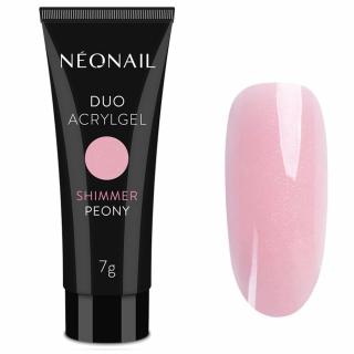 NeoNail Duo AcrylGel Shimmer Peony Akrylożel różowy z brokatem 7g