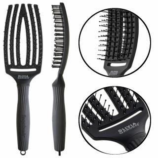 Olivia Garden Fingerbrush Care Ionic Double Bristles Szczotka do włosów kręconych, grubych i gęstych