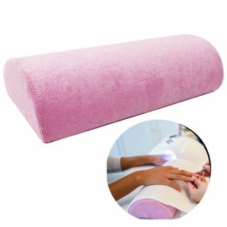 Poduszka pod dłoń podkładka do manicure frotte różowa