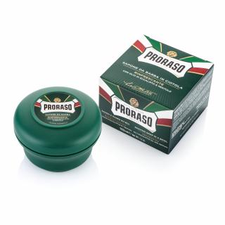 PRORASO Mydło do golenia w tyglu do skóry normalnej, linia zielona, 150ml