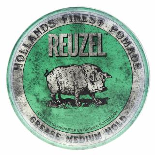 Reuzel Green Hog Grease Medium Hold - Woskowa Pomada do włosów, Travel Size, 35g