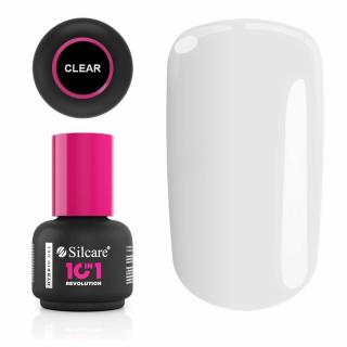 SILCARE Lakier hybrydowy + baza + top 10w1 przezroczysty clear 15g