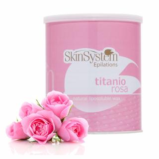 SKIN SYSTEM Wosk do depilacji w puszce 800ml RÓŻA