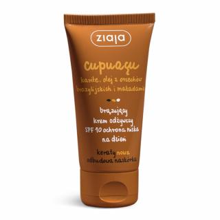 Ziaja Cupuacu, brązujący krem odżywczy do twarzy SPF 10, 50ml