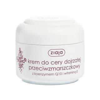 Ziaja Krem przeciwzmarszczkowy do cery dojrzałej z koenzymem Q10 i witaminą E, 50ml