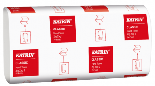 Dwuwarstwowy ręczniki papierowy ZZ 3.000 szt Katrin Classic Hand Towel Zig Zag 2