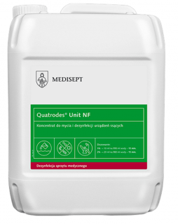 Koncentrat do mycia i dezynfekcji w stomatologii Quatrodes Unit NF 5L
