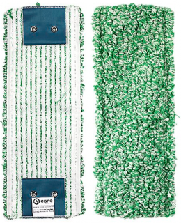 Mop Klips z mikrofibry płaski 40 cm zielony
