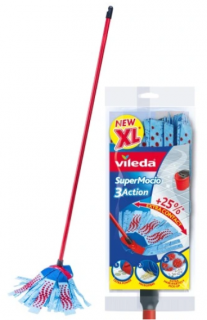 Mop paskowy supermocio 3action Velour Vileda