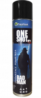 Odświeżacz powietrza Freshtek ONE SHOT Bad Man 600 ml