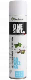 Odświeżacz powietrza Freshtek ONE SHOT Bawełna 600 ml