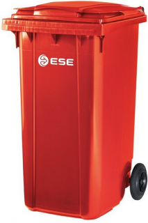 Pojemnik na odpady czerwony 240 litrowy