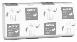 Wysokiej jakości białe ręczniki papierowe dwuwarstwowe 3000szt .Katrin Plus Hand Towel Zig Zag 2